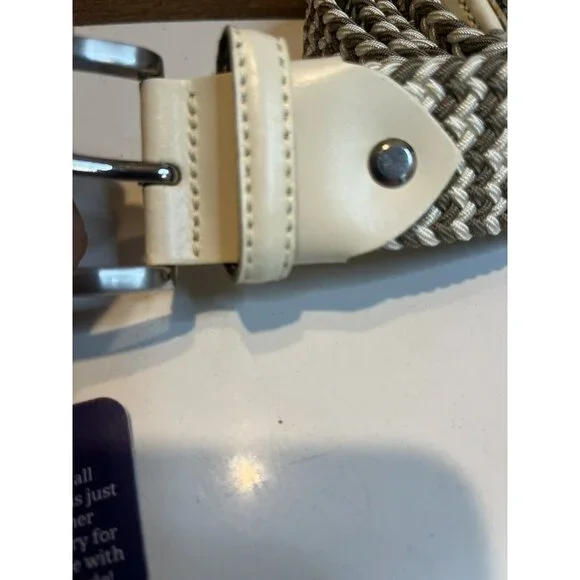 Georg Roth los angeles Knit Belt Fulda-8199 Size 40 Khaki/Creme